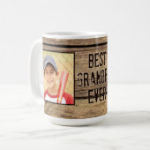 最高のGrandpa Ever 素朴 Wood 2枚の写真 コーヒーマグカップ (正面左)