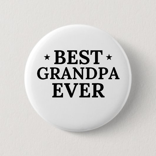 最高のGrandpa Ever 缶バッジ (正面)
