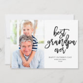 最高のGrandpa Ever | 黒（白） カード (正面)