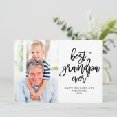 最高のGrandpa Ever | 黒（白） カード (スタンド正面)