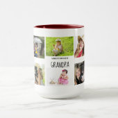最高のGrandpa Ever 10 xフォトコラージュGrandkids マグカップ (中央)