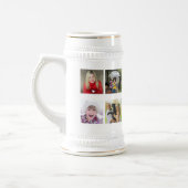 最高のGrandpa Ever 10 x写真コラージュGrandkids Mug ビールジョッキ (左)
