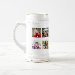 最高のGrandpa Ever 10 x写真コラージュGrandkids Mug ビールジョッキ