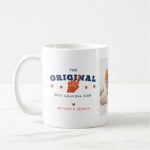 最高のGrandpa Ever | 2枚のフォトコラージコーヒーマグ コーヒーマグカップ (左)