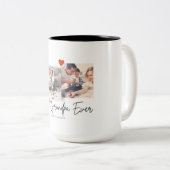 最高のGrandpa Ever 2Photo Keepsakeスクリプトホワイトマグ ツートーンマグカップ (正面右)