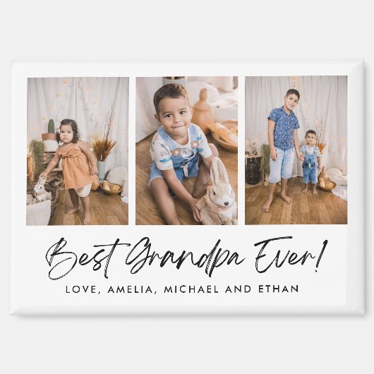 最高のGrandpa Ever 3 Photo Magnet マグネット (正面)