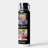 最高のGrandpa Ever 4フォトコラージュおもしろいKeepsake ウォーターボトル (背面)