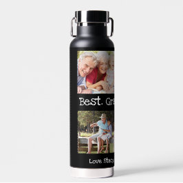最高のGrandpa Ever 4フォトコラージュおもしろいKeepsake ウォーターボトル