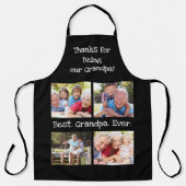最高のGrandpa Ever 4フォトコラージュおもしろいKeepsake エプロン (正面)