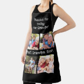 最高のGrandpa Ever 4フォトコラージュおもしろいKeepsake エプロン (インサイチュ)