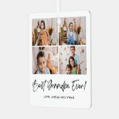 最高のGrandpa Ever 4 Photo メタルオーナメント (正面左)