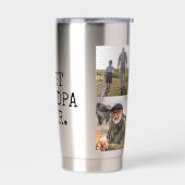 最高のGrandpa Ever 4 Photo Collage 保温保冷タンブラー (左面)