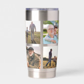 最高のGrandpa Ever 4 Photo Collage 保温保冷タンブラー (背面)