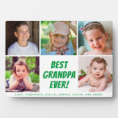 最高のGrandpa Ever 5枚の写真ファミリー フォトプラーク (正面)