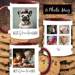 最高のGrandpa Ever 6フォトコラージホワイト マグカップ<br><div class="desc">大きな2枚の写真と4枚の小さな正方形の写真コラ最高のージおじいちゃんは常にデザインテンプレート。色違うは私の店で見つけられる。簡単写真を変える！画像を選お気に入りの択し、オプションをカスタマイズ使う。最高のパーソナライズされたお父さんの日の贈り素晴らし物の写真mag.お父さんの日のプレゼント。</div>