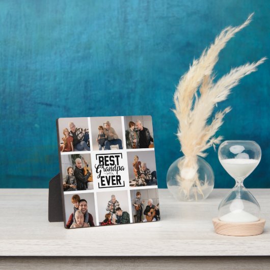 最高のGrandpa Ever 8写真コラージュのプラーク フォトプラーク (インサイチュ)