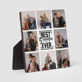 最高のGrandpa Ever 8写真コラージュのプラーク フォトプラーク (正面)
