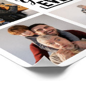 最高のGrandpa Ever 8写真コラージュのポスター ポスター (角)