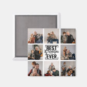 最高のGrandpa Ever 8 Photo Collage Magnet マグネット (正面/裏面)