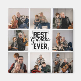 最高のGrandpa Ever 8 Photo Collage Magnet マグネット