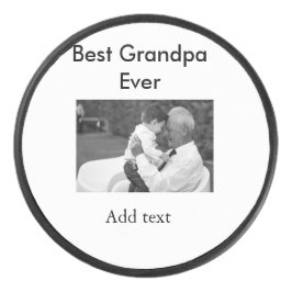 最高のGrandpa ever add photo nameクラシックエレガント アイスホッケーパック