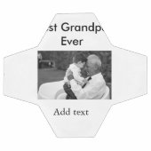 最高のGrandpa ever add photo nameクラシックエレガント サッカーボール (フラット)