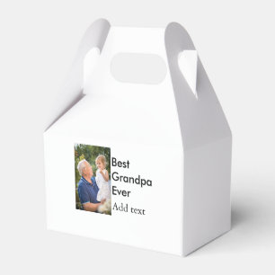 最高のGrandpa ever add photo nameクラシックエレガント フェイバーボックス