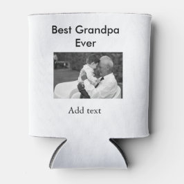 最高のGrandpa ever add photo nameクラシックエレガント 缶クーラー