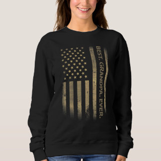 最高のGrandpa Ever Americanグランジ Usa Flag Father' スウェットシャツ