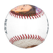 最高のGrandpa Ever Arrowsカスタム写真パーソナライズされたPhoto 野球ボール (裏面)