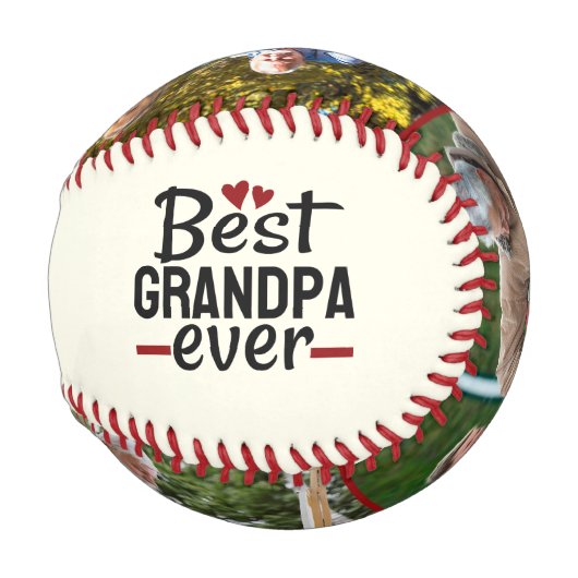 最高のGrandpa Ever Baseball Grandpa Gift 野球ボール (裏面左)