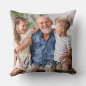 最高のGrandpa Ever Denim Blue 2枚 クッション (裏面)