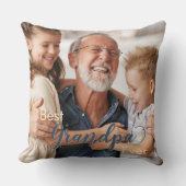 最高のGrandpa Ever Denim Blue 2枚 クッション (正面)
