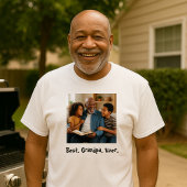 最高のGrandpa Ever Family Photo Tシャツ