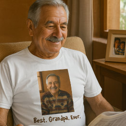 最高のGrandpa Ever Family Photo Tシャツ