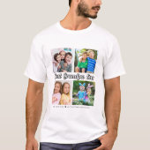 最高のGrandpa Ever Grandkids 4 Photo Collage White Tシャツ (正面)
