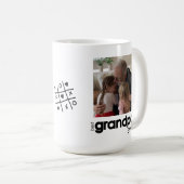 最高のGrandpa Ever Large Photo Mag コーヒーマグカップ (正面右)