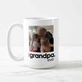 最高のGrandpa Ever Large Photo Mag コーヒーマグカップ