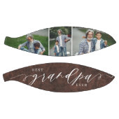 最高のGrandpa Ever Leather Father's Day写真ギフト バスケットボール (パネル)