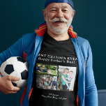 最高のGrandpa Ever love you photo collage black Tシャツ<br><div class="desc">コンテンポラリーGRANDPA モダン EVER 最高の HAPPY Father's Day 4 family photocollage keepsakeタイポグラフィのスクリプトテンプレートと白黒のTシャツと黒と白のTシャツの写真を撮った写真を見る。          4つのファミリ写真とテキストで独自の作成！文字の色を変更できる。              父の日やパーソナライズされた誕生日の父やおじいちゃんへの可愛い贈り物。</div>