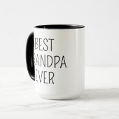 最高のGrandpa Ever Magの写真パーソナライズされたMag For マグカップ (正面左)