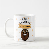 最高のGrandpa Ever Mag - おもしろい Coffee Bean with 'St コーヒーマグカップ (左)