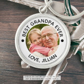 最高のGRANDPA EVER ONE パーソナライズされた キーホルダー