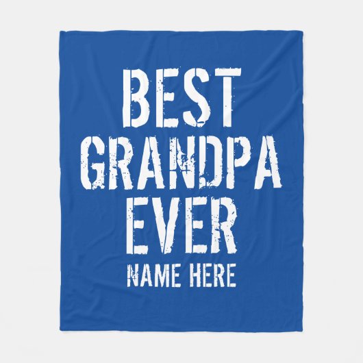 最高のGRANDPA EVER PERSONALIZEフリースブランケット フリースブランケット (正面)