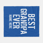 最高のGRANDPA EVER PERSONALIZEフリースブランケット フリースブランケット (正面(横))