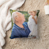 最高のGrandpa Ever Photo両面パーソナライズされた クッション (ブランケット)
