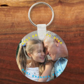 最高のGRANDPA EVER PHOTO パーソナライズされた KEYCHAIN キーホルダー (正面)