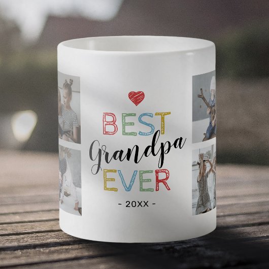 最高のGrandpa Ever Photo Coffee Mug コーヒーマグカップ