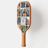 最高のgrandpa ever photo collage文字tan ピックルボールラケット (左)