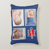 最高のGrandpa Ever Photo Collage アクセントクッション (正面(垂直))